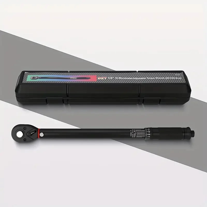 Dr. Micrometer 1/2" aanpasbaar momentsleutel 20-230nm