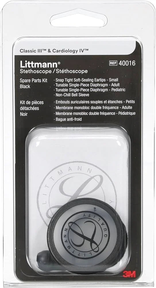 3M™ Littmann Stethoscoop spare parts kit, Classic III, Cardiology IV, Cardiology III of CORE grijs
