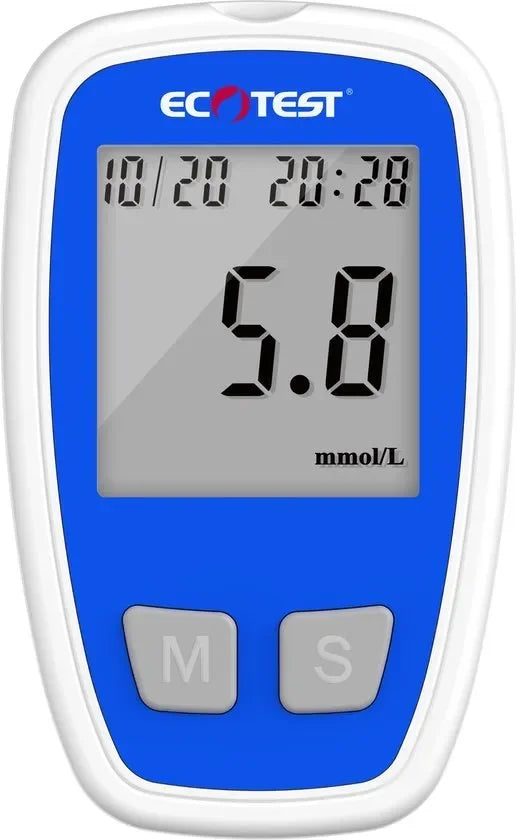Ecotest Bloedglucosemeter + extra lancetten