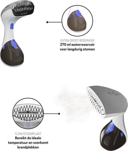 Dynter Hand Held Steamer – Kledingstomer – Compact – Nieuw