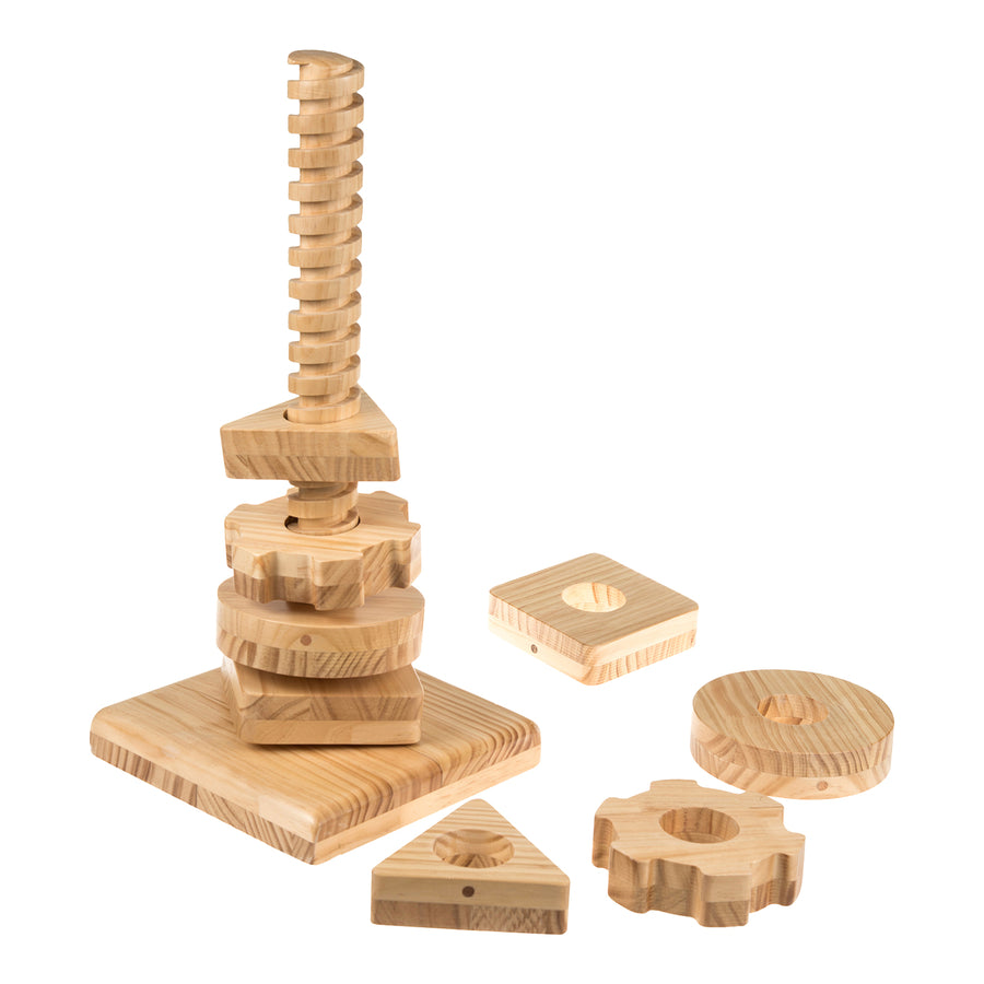 TTS Motor Skills Twist and Turn Tall Tower – Houten Educatief Spiraalspeelgoed | Nieuw