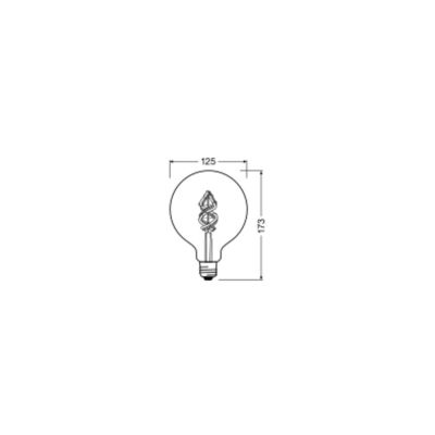 Ampoule LED Smart+ WiFi E27 Globe Classic à filament 4,5 W – RGBW et blanc très chaud (827)