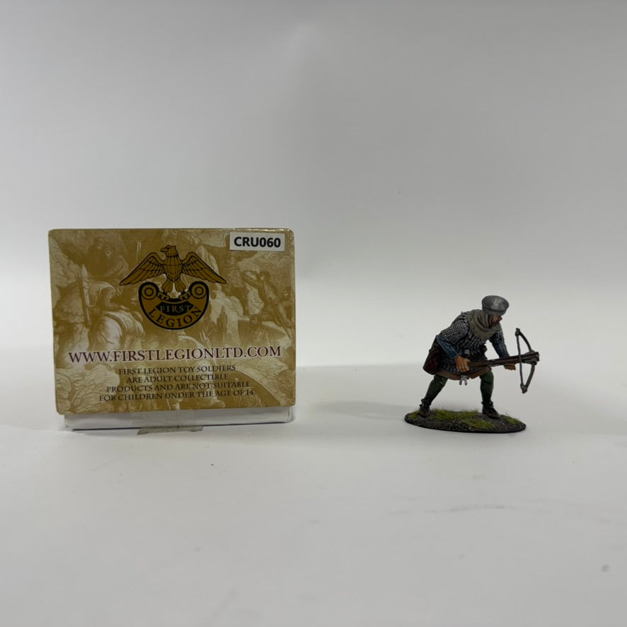 First Legion - CRU060: Een Gedetailleerde Kruisboogschutter uit de Middeleeuwse Kruistochten