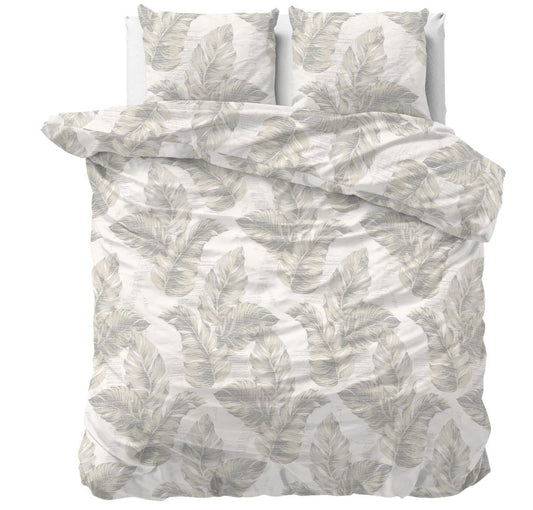 Sleeptime Dekbedovertrek Afina Beige 240x200 cm – Luxe & Comfortabel | Nieuw