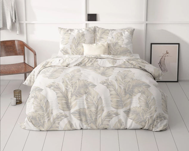 Sleeptime Dekbedovertrek Afina Beige 240x200 cm – Luxe & Comfortabel | Nieuw