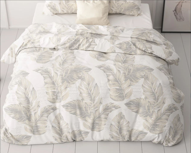 Sleeptime Dekbedovertrek Afina Beige 240x200 cm – Luxe & Comfortabel | Nieuw
