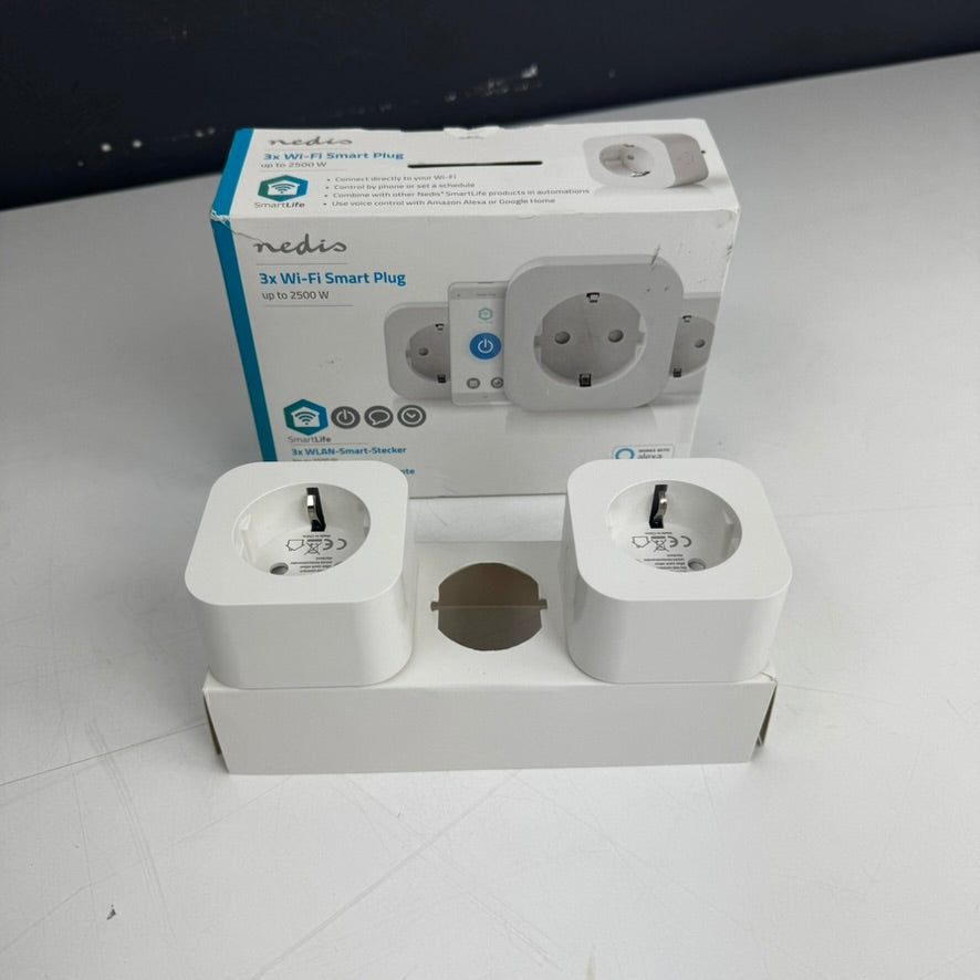 Lot de 2 prises connectées WiFi Nedis | Occasion
