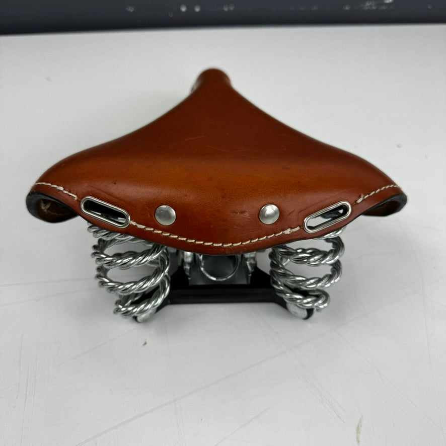 Sella Monte Grappa Bruin Leren Fietszadel – Retro Look | Gebruikt