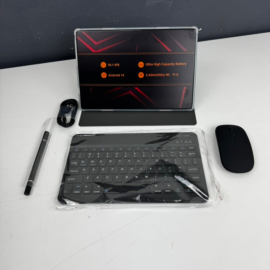 ATMTPC Tablet 64GB met Muis & Toetsenbord – Grijs | Complete Set | Nieuw