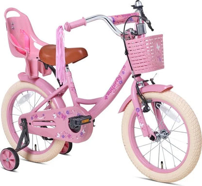 Nogan butterfly roze fiets 16"