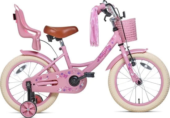Nogan butterfly roze fiets 16"