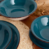 Vibe bordenset - serviesset - 6 persoons - zaphiru - blauw
