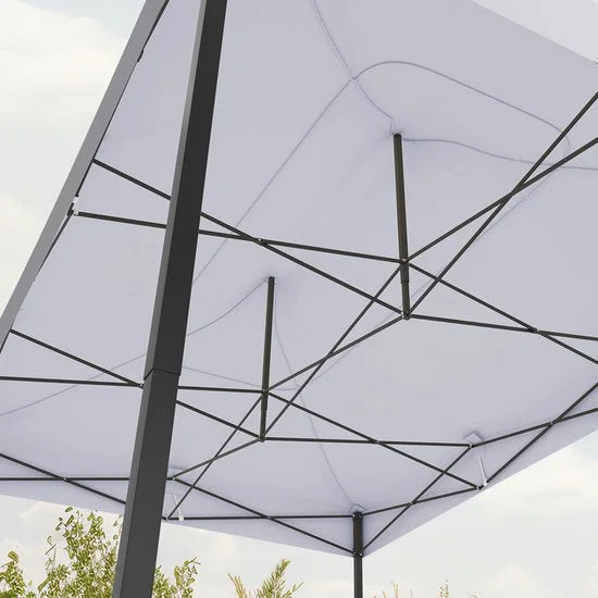 lifegoods partytent 3x4,5m met zijwanden metallic grijs