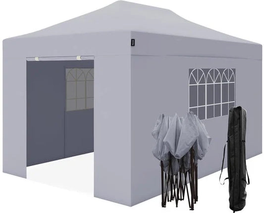 lifegoods partytent 3x4,5m met zijwanden metallic grijs