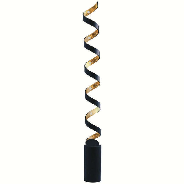 Staande lamp HELIX 10-vlams IP20, goud, zwart