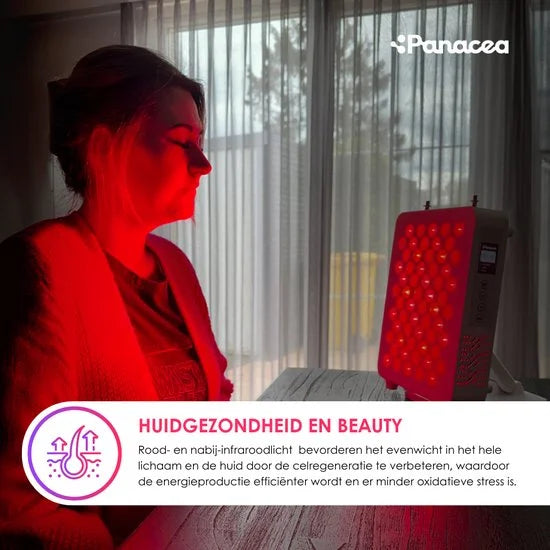 Panacea ATP Optimum 300 LED Rood en Infrarood Lamp Anti Age Collageen - Spieren en Gewrichten - Lichttherapie - Stress & Vermoeidheid