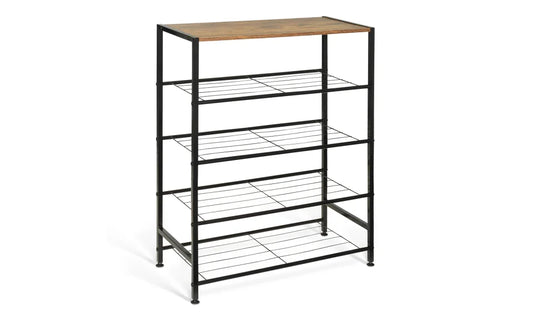 Metalenschoenenrek 12 paar  (L) 63 x (B) 30 x (H) 80 cm