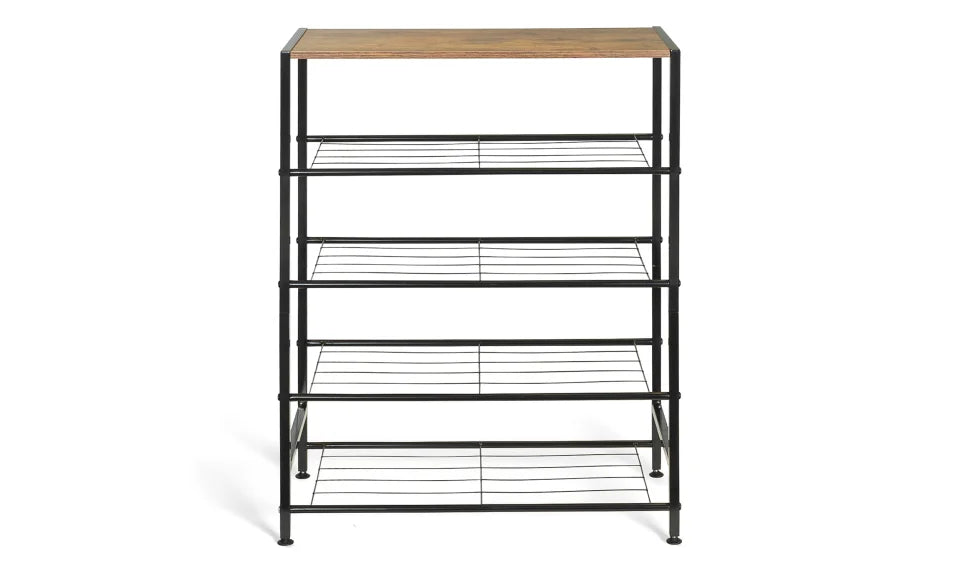 Metalenschoenenrek 12 paar  (L) 63 x (B) 30 x (H) 80 cm