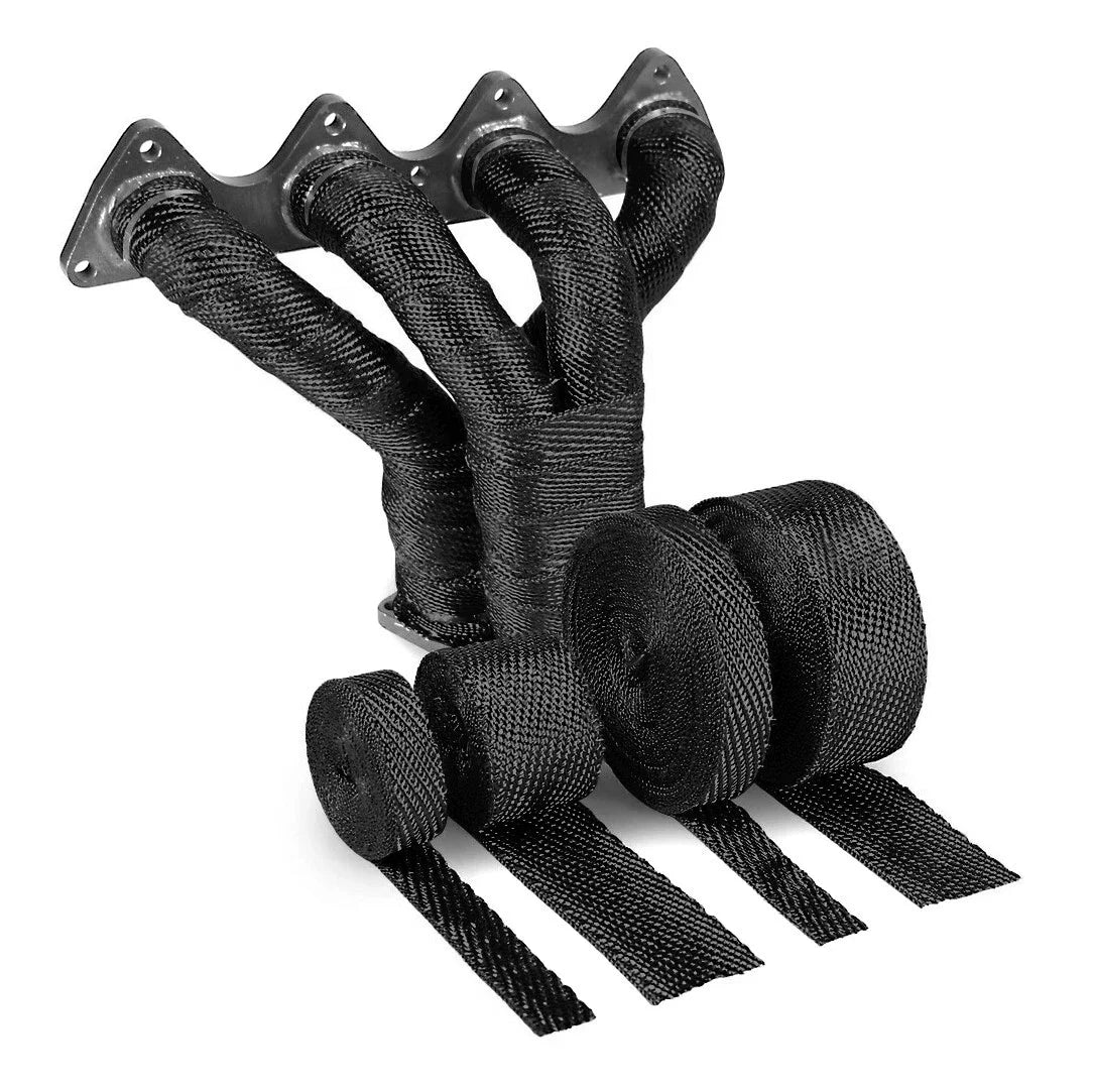 Hittebestendige tape voor motorfietsen, Craftride uitlaattape, 15 m, zwart a010077