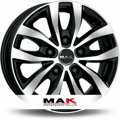 MAK Load 5 (Zwart) 6.5x15 ET55 5x118 71.1