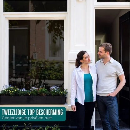 Homewell Verduisteringsdoek 90x300cm - Raamfolie Verduisterend - 100% Blackout - Anti Inkijk, Isolerend en Zonwerend - Herbruikbaar - Statisch – Zwart