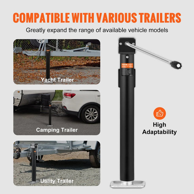 VEVOR Trailer Jack, Trailer Tongue Jack Welding-on 2268 kg Weight Capacity