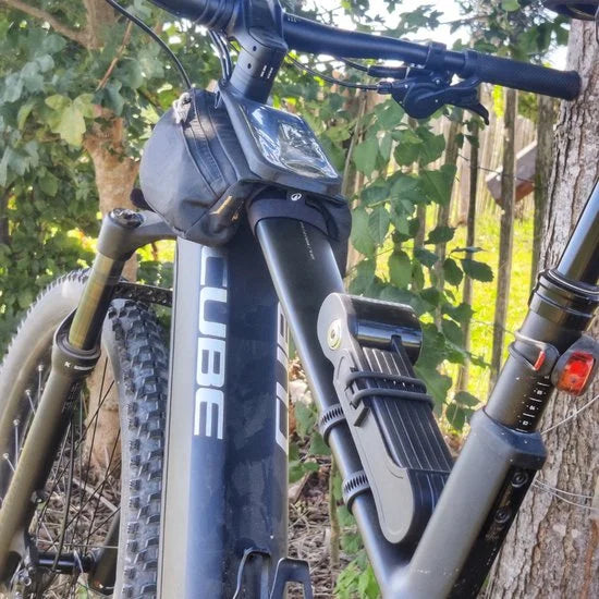 Loxure Vouwslot met Alarm - Alarmsysteem voor Fiets & Scooter - Kettingslot - Fietsalarm met Slot - 120 Decibel - Waterdicht Fietsslot