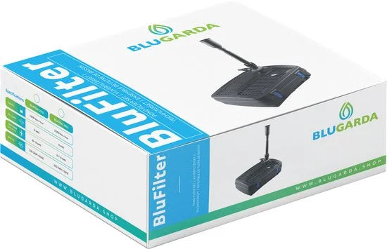 BlueFilter 1011 vijverpomp met filter set, 11W UV lamp en fonteinset - 1000lit/uur
