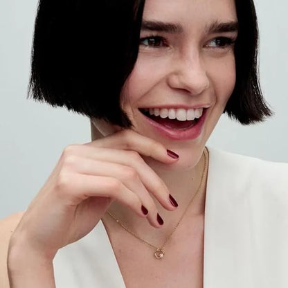 Pandora Essence 14k vergulde kettingen met wit behandelde zoetwaterparels