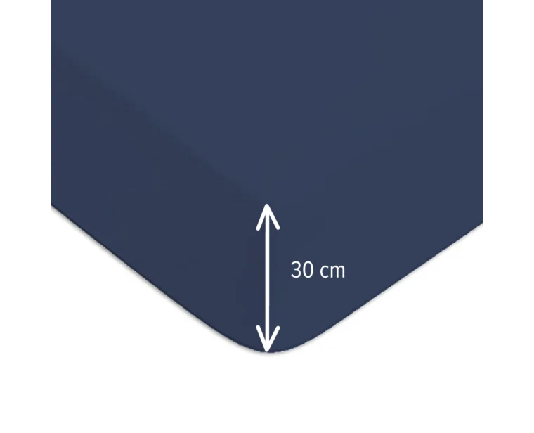 Hoeslaken Blauw Katoen 30 - 120x200 cm
