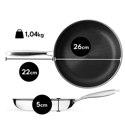 HYBRIDE ANTIAANBAK SAUTEERPAN 26CM