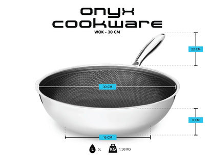 HYBRIDE ANTIAANBAK WOKPAN 30CM