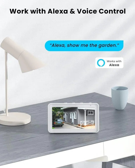 ieGeek ZS-GX3S 3MP Beveiligingscamera - draadloos buiten met zonnepaneelcamera's - CCTV-camera met kleurennachtzicht - 2-weg gesprek - PIR menselijke detectie