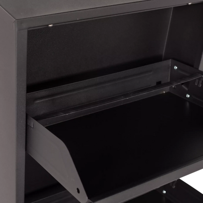 Schoenenkastje Shoes (3 vakken) - Mat Zwart