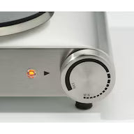 Dubbele roestvrijstalen kookplaat.