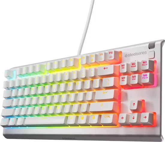 SteelSeries Apex 3 TKL - Wit - RGB Gaming Toetsenbord - US Qwerty - IP32