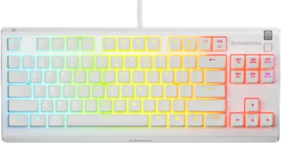 SteelSeries Apex 3 TKL - Wit - RGB Gaming Toetsenbord - US Qwerty - IP32