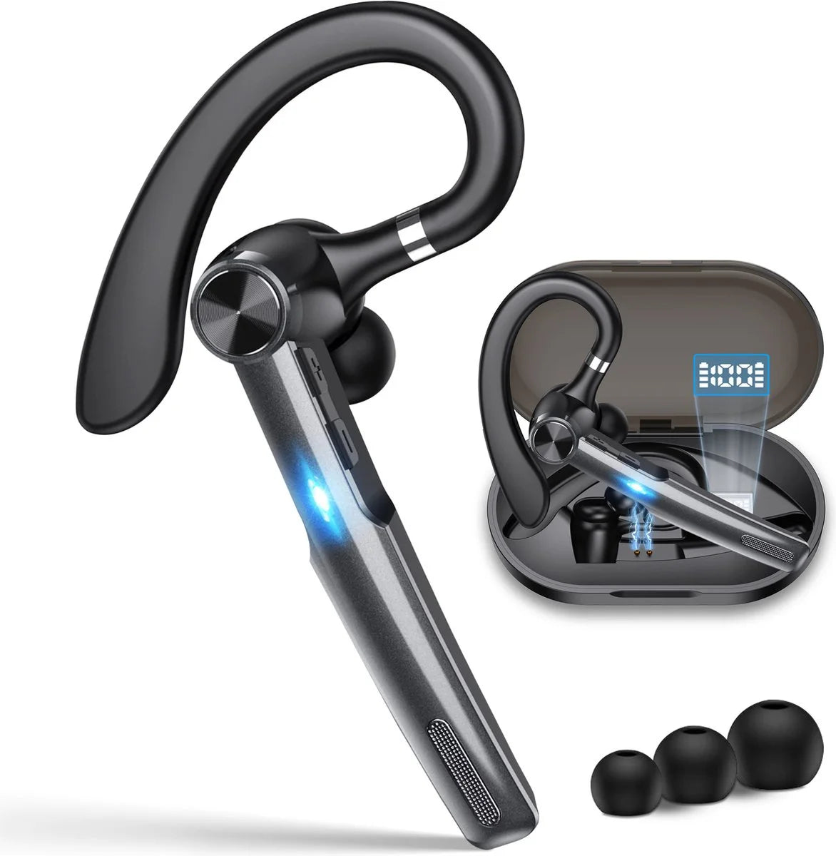 G1 Draadloze Headset PRO - Noise Canceling – Incl Oplaadkoffer - Bluetooth 5.1 - Bluetooth Headset –