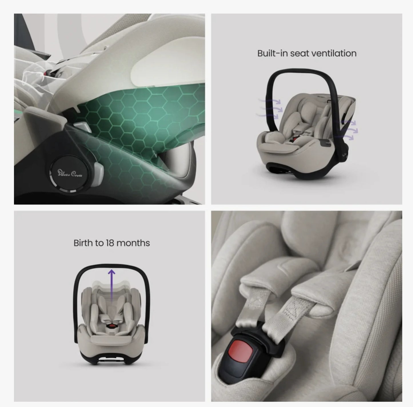 Autostoel Silver Cross Glide Plus 360 i-Size Natural Taupe