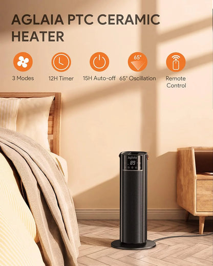 Space Heater for Indoor Use, 1500W Fast Heating