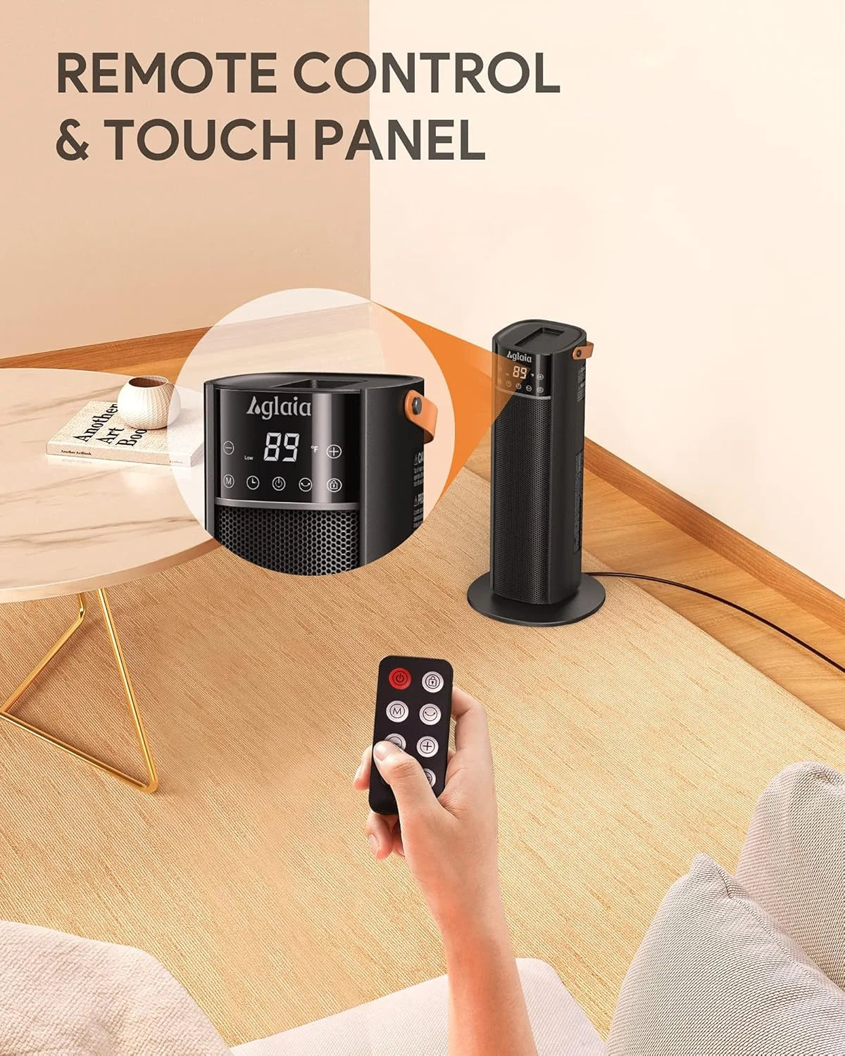 Space Heater for Indoor Use, 1500W Fast Heating