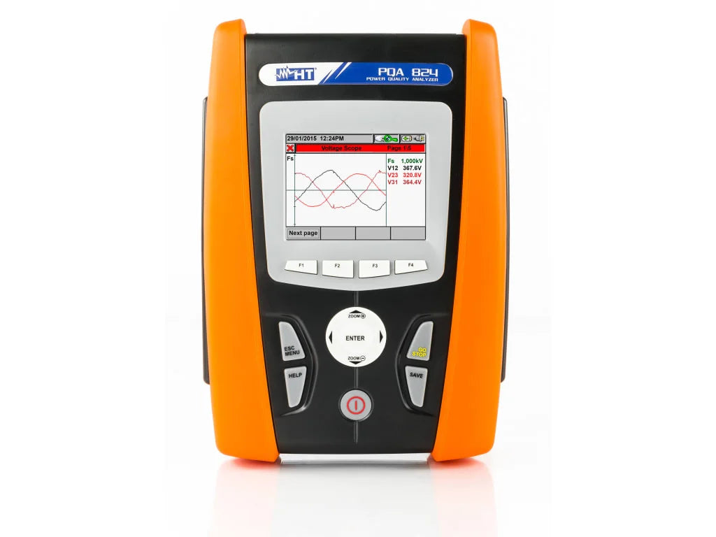 HT Instruments PQA 824 - Netanalyzer - Met certificaat - laders - bedrading