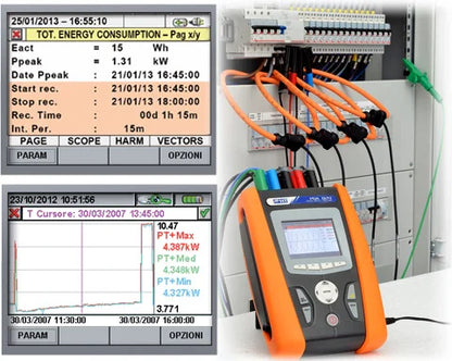 HT Instruments PQA 824 - Netanalyzer - Met certificaat - laders - bedrading