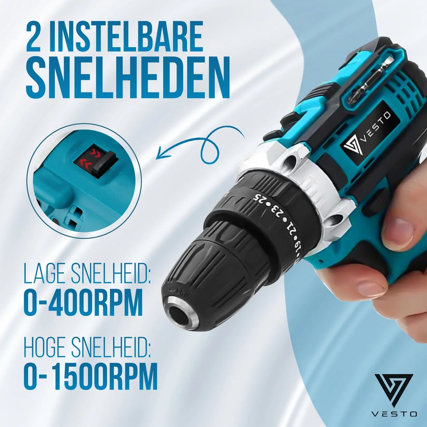 VESTO POWERDRIVE ACCUBOORMACHINE 21V