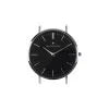 Wallace hume horloge ZWART LEER | DONKER ZWART