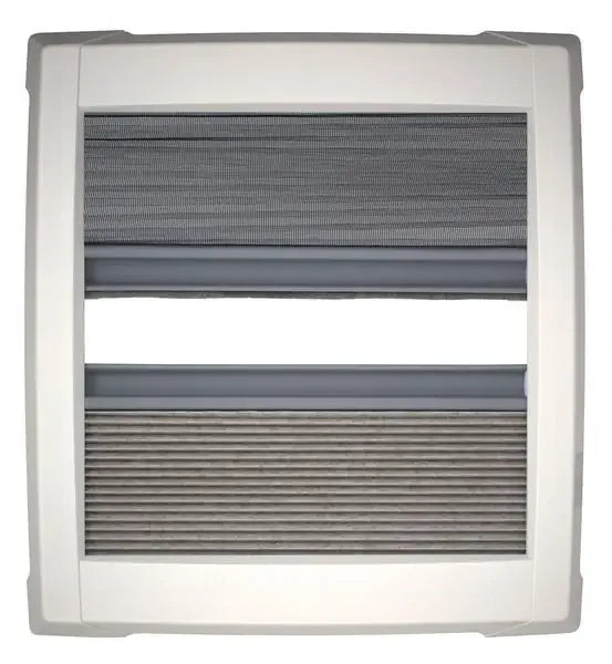 MPK Dakluik dubbel plisse binnenkader wit voor 40x40cm