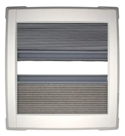 MPK Dakluik dubbel plisse binnenkader wit voor 40x40cm