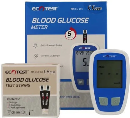 Ecotest Bloedglucosemeter +  extra lancetten