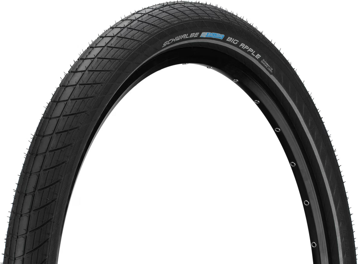 Achterwiel 28 inch – Shimano MF-TZ500-7 freewheel – Schwalbe Big Apple band