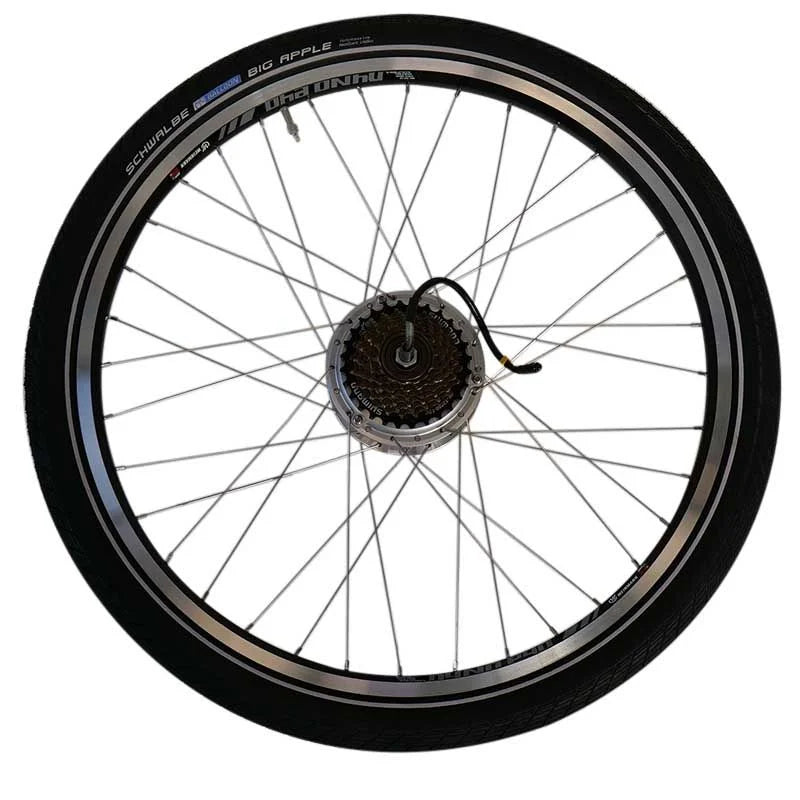 Achterwiel 28 inch – Shimano MF-TZ500-7 freewheel – Schwalbe Big Apple band